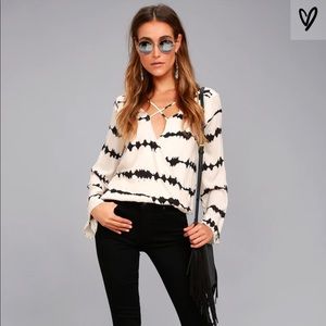 Lulus Tie Dye Long Sleeve Top
